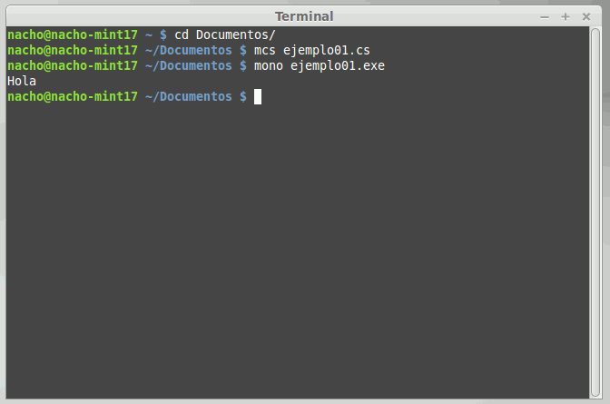 Mint 17 - Terminal